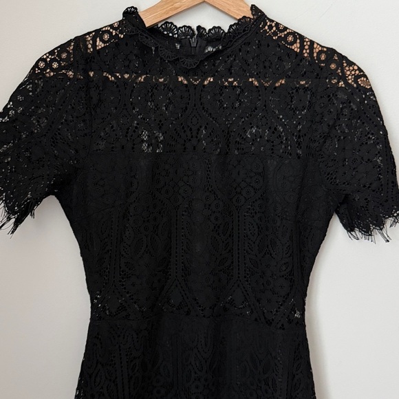 Lulu's Remarkable Lace Dress, Black, Size XS - Picture 3 of 10